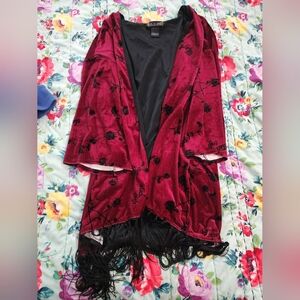 Blackcraft Cult Velvet Kimono Sweater